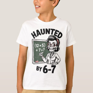 お化けの67スケルトン数学教師ハロウィンコスチューム Tシャツ