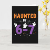 お化けの67 数字の67 六七 ミーム カード (黄色い花)