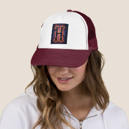 お化けのH字形メンズTシャツ キャップ