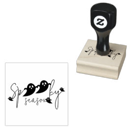 お化けシーズンのゴースト レタリング おもしろ ハロウィン ラバースタンプ