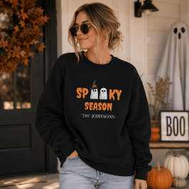お化けシーズンのスウェットシャツ - モダンハロウィンスタイル スウェットシャツ