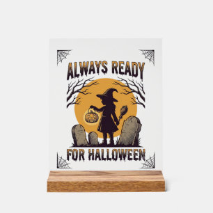お化けシーズンのファン向けヴィンテージ・ハロウィンTシャツ_1 アクリルサイン