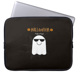 お化けハロウィンおばけパンプキン電子バッグ ラップトップスリーブ