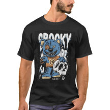 お化けハロウィンのテディベア グラフィックTシャツ デザイン
