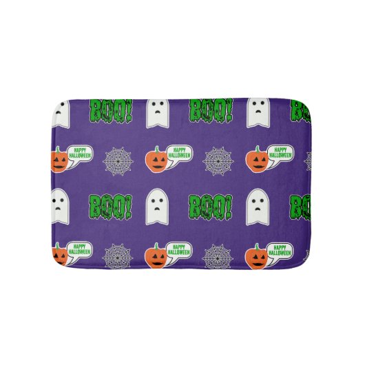 お化けハロウィンテーマ バスマット (正面)
