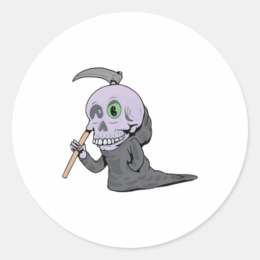 お化けハロウィンデザイン ラウンドシール (正面)