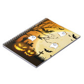 お化けハロウィンハムスターのキャラクター ノートブック (左側)
