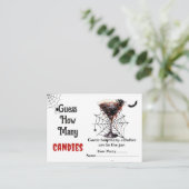 お化けハロウィン何個のキャンディー当てゲーム エンクロージャーカード (スタンド正面)