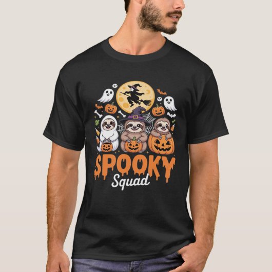 お化けハロウィン魔女面白いホラーなスローロー必需品 Tシャツ (正面)