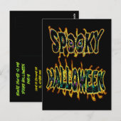 お化けハロウィン ポストカード (正面/裏面)