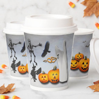 お化けハロウィン 紙コップ
