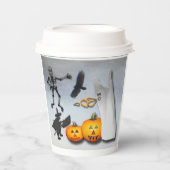 お化けハロウィン 紙コップ (正面)