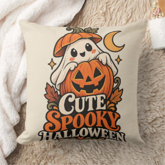 お化けハロウィーン ゴースト パンプキン ヴィンテージアート クッション