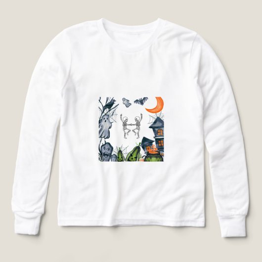 お化けパーティーフレームTシャツ (デザイン正面)