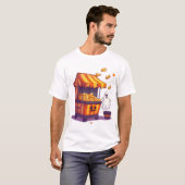 お化けポップコーンスタンド Tシャツ (正面フル)