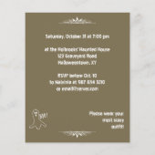 お化け屋敷での幽霊パーティ チラシ (裏面)