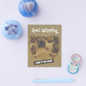 お化け屋敷での幽霊パーティ チラシ (シングル)