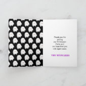 お化け屋敷と幽霊がいるハロウィンパーティー サンキューカード (内部)