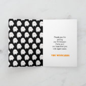 お化け屋敷と幽霊のハロウィンパーティー サンキューカード (内部)