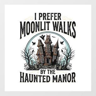 お化け屋敷のウォーク・ハロウィンTシャツ 幽霊の幽霊のレトロなデザイン ウィンドウサイン