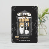 お化け屋敷のコスチュームパーティー招待状 招待状 (スタンド正面)