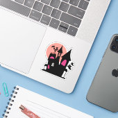 お化け屋敷のステッカー – ほんわかホラー シール (ノートパソコンとiPhone)
