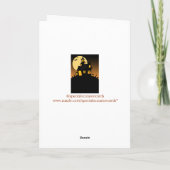 お化け屋敷のハロウィンのサンキューカード サンキューカード (裏面)