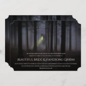 お化け屋敷のハロウィンの結婚式招待状 招待状 (正面/裏面)