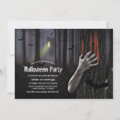 お化け屋敷のハロウィンパーティー 招待状 (正面)