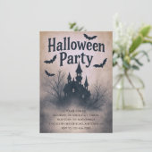 お化け屋敷のハロウィンパーティー 招待状 (スタンド正面)