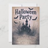 お化け屋敷のハロウィンパーティー 招待状 (正面)