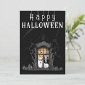 お化け屋敷のハロウィン写真 シーズンカード (スタンド正面)