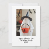 お化け屋敷のハロウィン写真 シーズンカード (裏面)