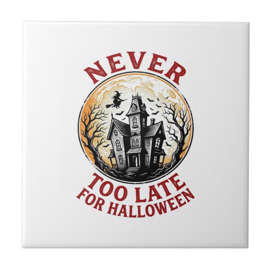 お化け屋敷のハロウィーン ビンテージの彫刻Tシャツ_1 タイル (正面)