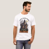 お化け屋敷のヴィンテージ風Tシャツ Tシャツ (正面フル)