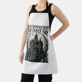 お化け屋敷の名言Tシャツ レトロ ゴシック セメタリー エプロン (インサイチュ)