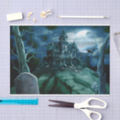 お化け屋敷の墓地のティッシュペーパー 薄葉紙 (クラフト)