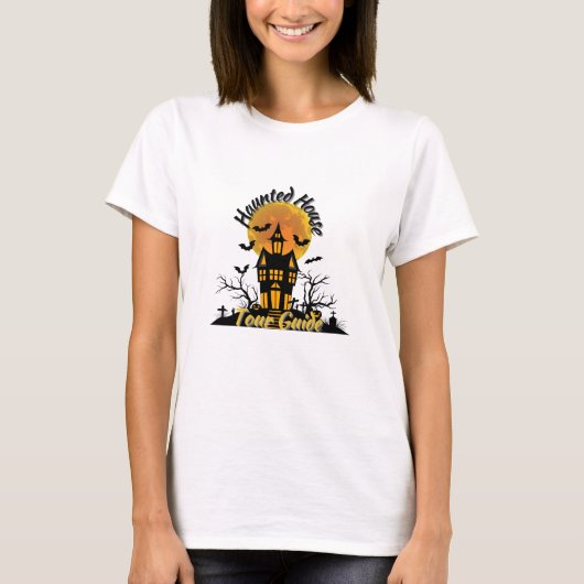 お化け屋敷ツアーガイド Tシャツ (正面)