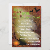 お化け屋敷ハロウィンパーティーの招待状 招待状 (裏面)