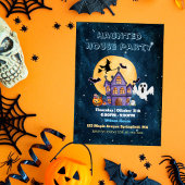 お化け屋敷ハロウィンパーティーの招待状 招待状