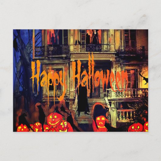 お化け屋敷ハロウィンパーティー シーズンポストカード (正面)