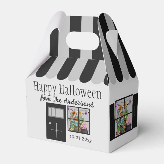 お化け屋敷ハロウィンパーティー フェイバーボックス (正面サイド)