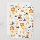 お化け屋敷ハロウィンパーティー 招待状 (裏面)