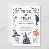 お化け屋敷ハロウィン誕生日パーティー 招待状 (正面)