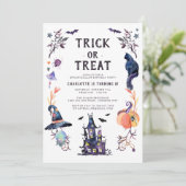 お化け屋敷ハロウィン誕生日パーティー 招待状 (スタンド正面)