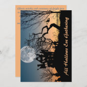 お化け屋敷パーティー 招待状 (正面/裏面)