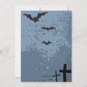 お化け屋敷 ハロウィンパーティーの招待状 招待状 (裏面)