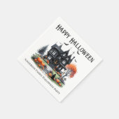 お化け屋敷 ハロウィンパーティー スタンダードカクテルナプキン (角)
