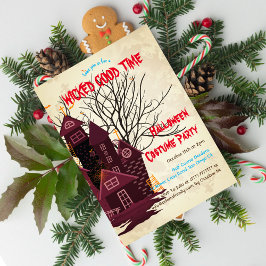 お化け屋敷 ハロウィン パーティー 衣装 招待状