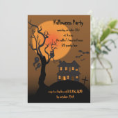 お化け屋敷-ハローウィンパーティの招待 招待状 (スタンド正面)